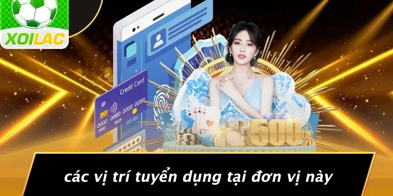 Các Vị Trí Tuyển Dụng Tại Đơn Vị Này