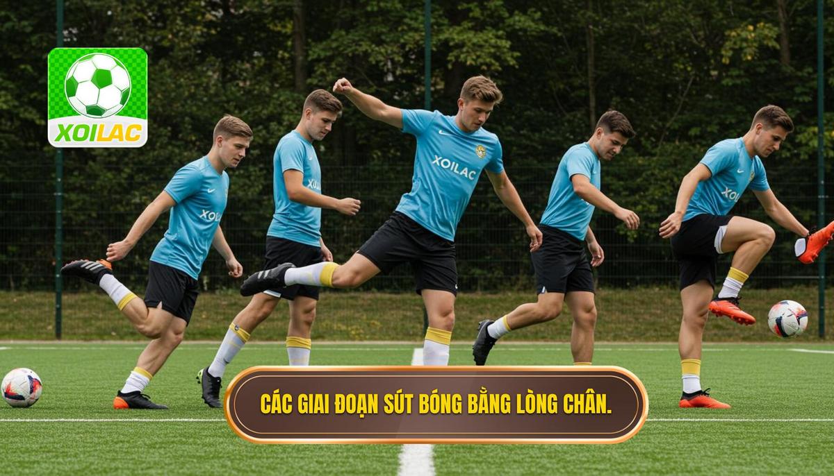 Các Giai Đoạn Chi Tiết Của Kỹ Thuật Sút Bóng Bằng Lòng Bàn Chân Phải