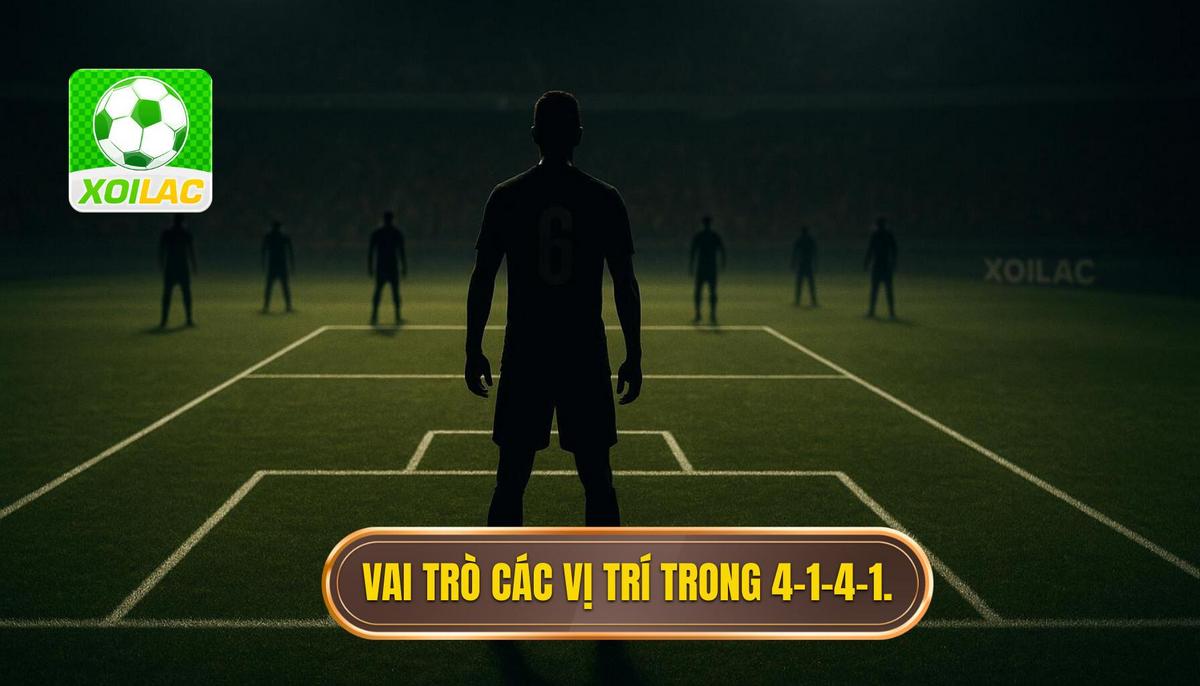 Chi tiết vai trò từng vị trí trong 4-1-4-1 phòng ngự