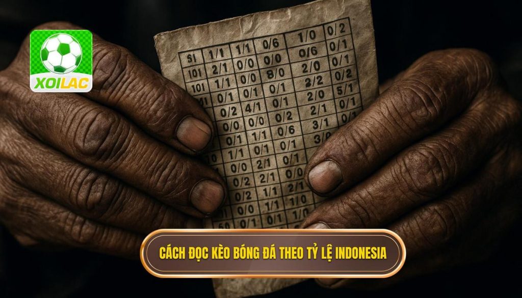 Cách đọc kèo bóng đá theo tỷ lệ Indonesia