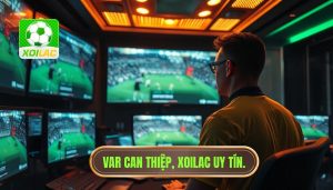 VAR đang can thiệp tình huống quan trọng