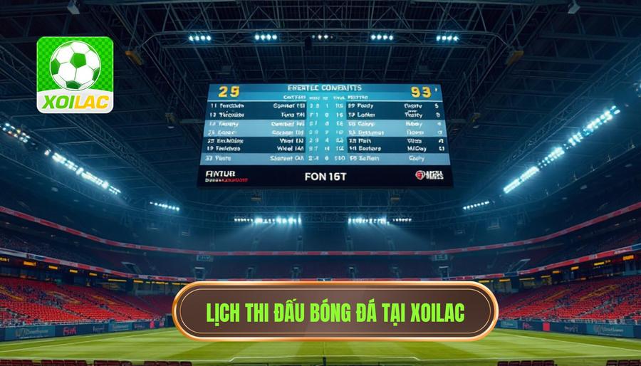 Chi tiết lịch thi đấu các giải đấu hàng đầu tại XOILAC