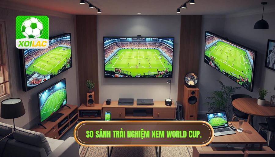 Bảng so sánh trải nghiệm xem World Cup tại các nền tảng